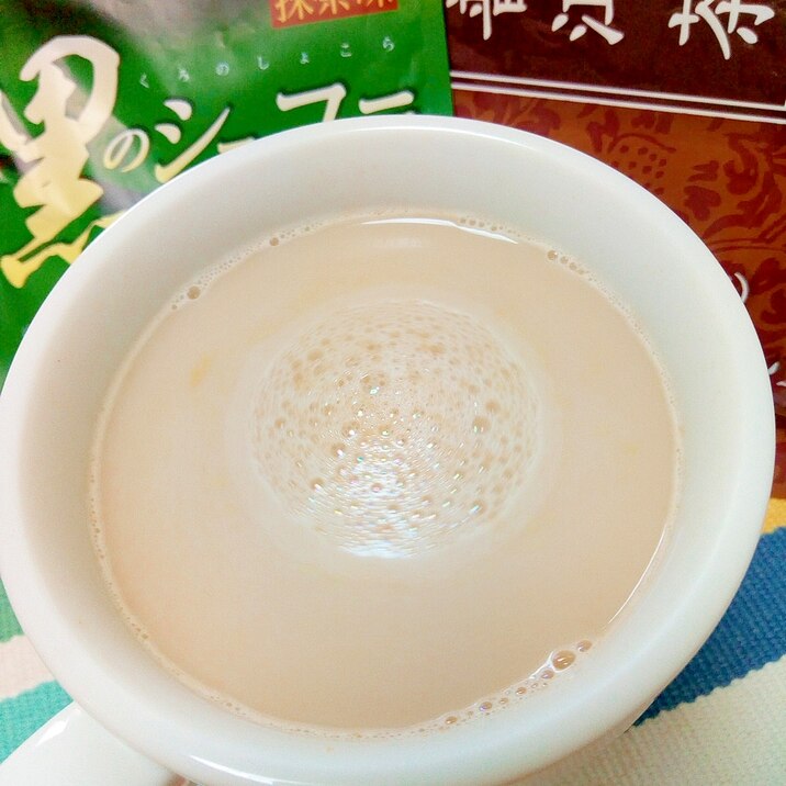 ホッと☆抹茶ショコラプーアールミルク♪